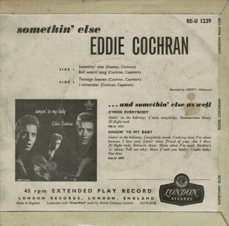 EDDIE COCHRAN im restlichen Europa
