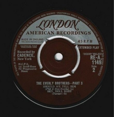 Everly Brothers - London EP's England