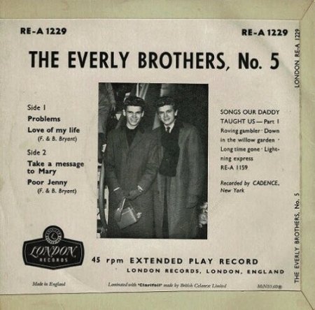 Everly Brothers - London EP's England