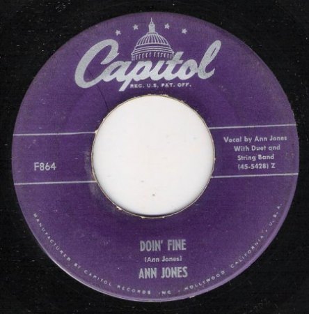 ANN JONES & her WESTERN SWEETHEARTS