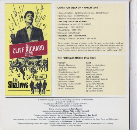 CLIFF RICHARD SHOW live at ABC Kingston 1962