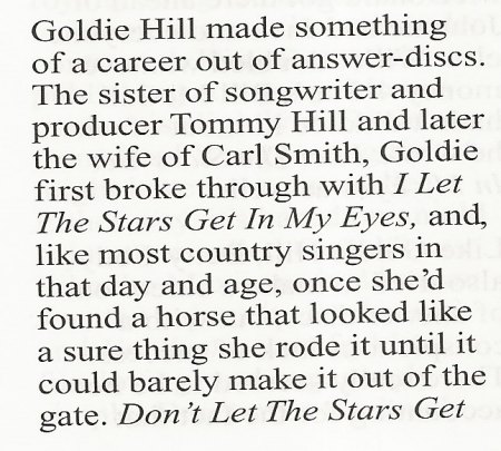 GOLDIE HILL