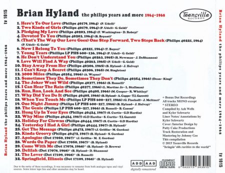 BRIAN HYLAND - CD's