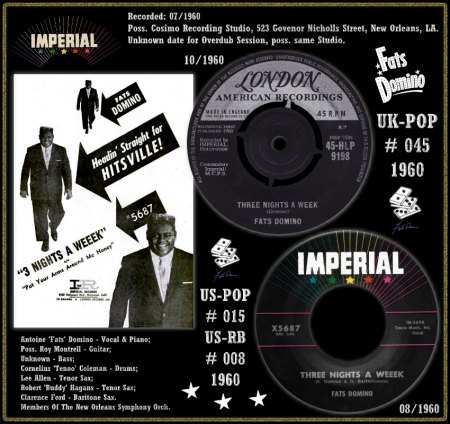 FATS DOMINO - THREE NIGHTS A WEEK