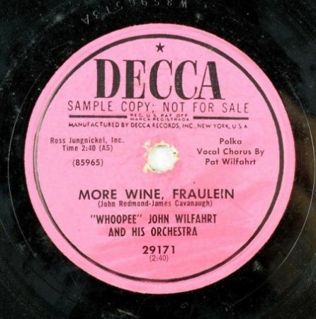 WHOOPEE JOHN WILFAHRT