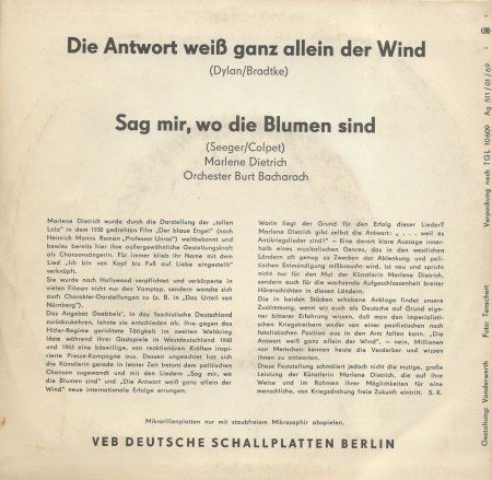 MARLENE DIETRICH - Rare Recording