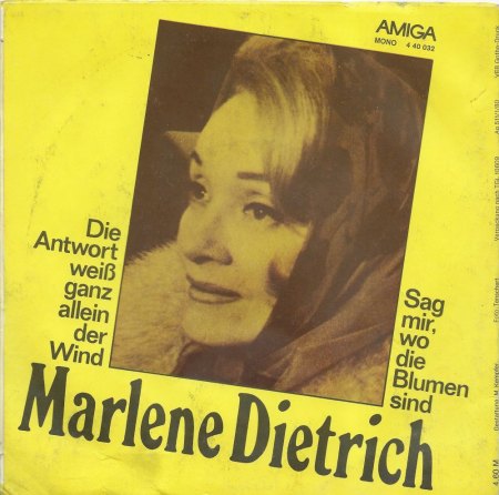 MARLENE DIETRICH - Rare Recording