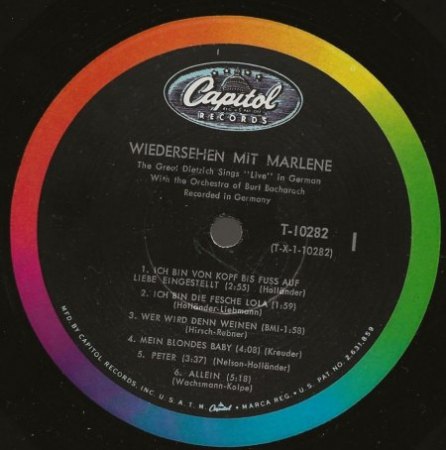 MARLENE DIETRICH - Rare Recording