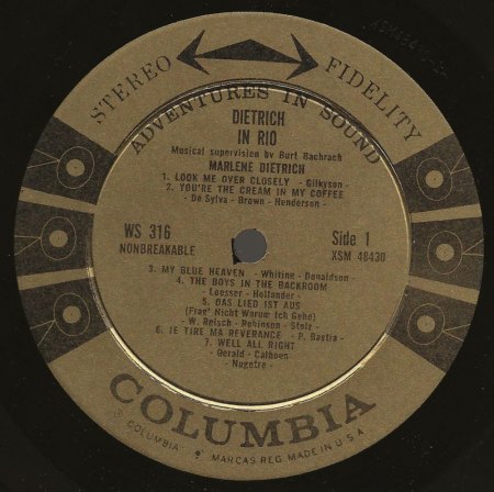 MARLENE DIETRICH - Rare Recording