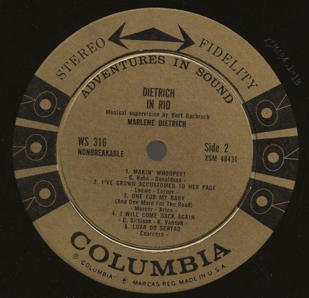 MARLENE DIETRICH - Rare Recording