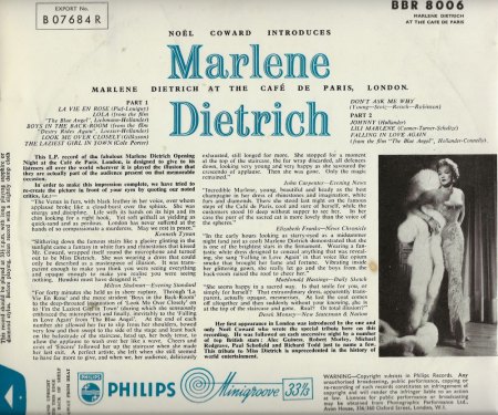 MARLENE DIETRICH - Rare Recording