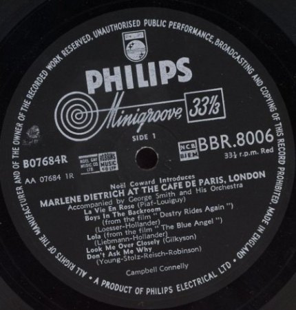 MARLENE DIETRICH - Rare Recording