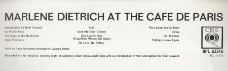 MARLENE DIETRICH - Rare Recording