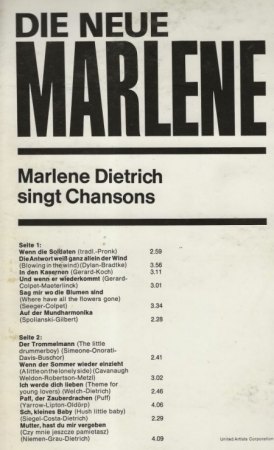 MARLENE DIETRICH - Rare Recording