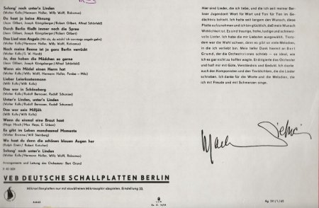 MARLENE DIETRICH - Rare Recording