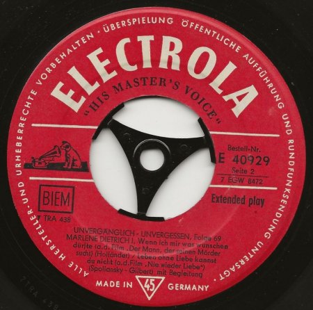 MARLENE DIETRICH - Rare Recording