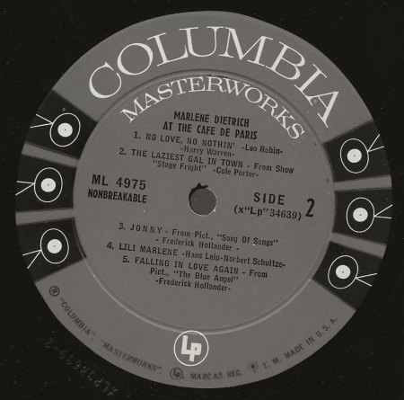 MARLENE DIETRICH - Rare Recording