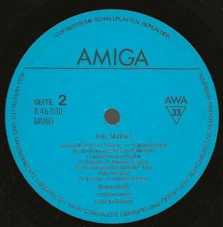 MARLENE DIETRICH - Rare Recording