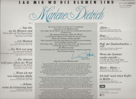 MARLENE DIETRICH - Rare Recording