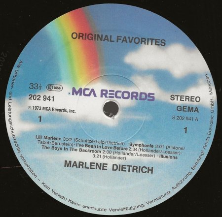 MARLENE DIETRICH - Rare Recording