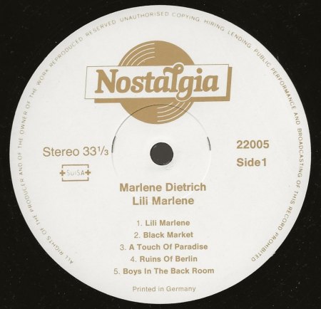 MARLENE DIETRICH - Rare Recording