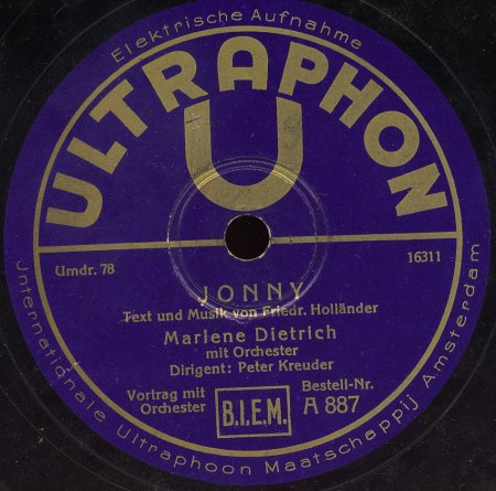 MARLENE DIETRICH - Rare Recording