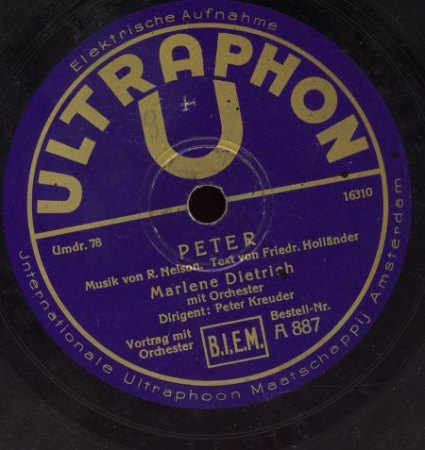 MARLENE DIETRICH - Rare Recording