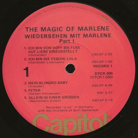 MARLENE DIETRICH - Rare Recording