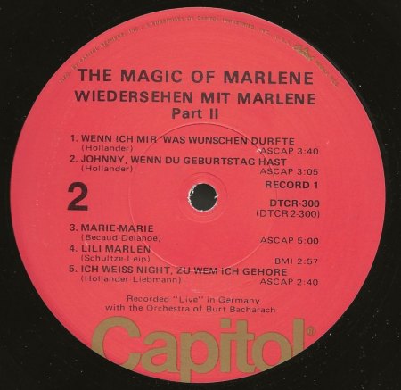 MARLENE DIETRICH - Rare Recording