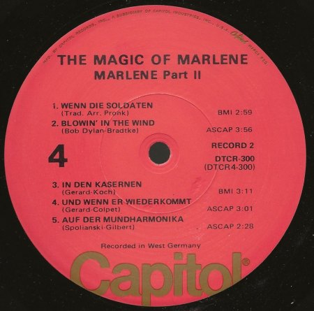 MARLENE DIETRICH - Rare Recording