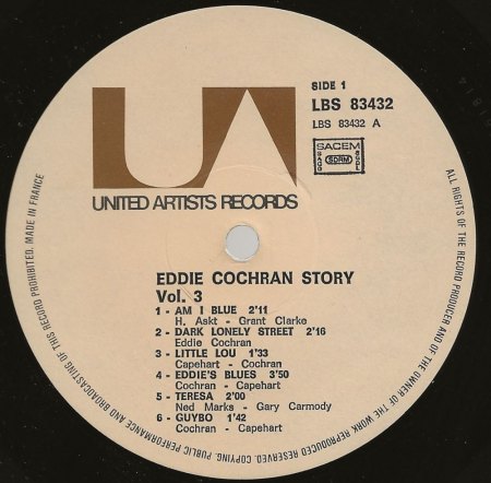 EDDIE COCHRAN - LP's