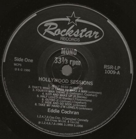 EDDIE COCHRAN - LP's