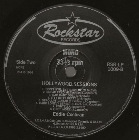 EDDIE COCHRAN - LP's