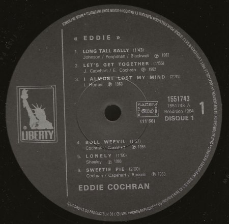 EDDIE COCHRAN - LP's