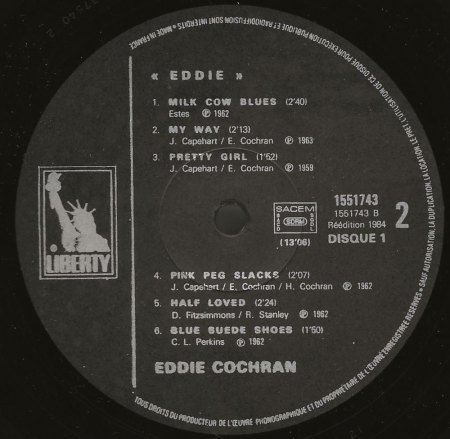 EDDIE COCHRAN - LP's