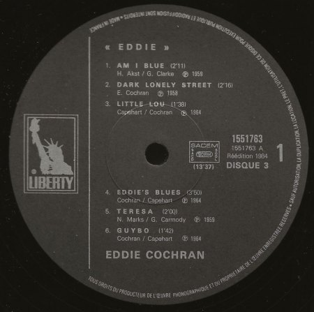 EDDIE COCHRAN - LP's