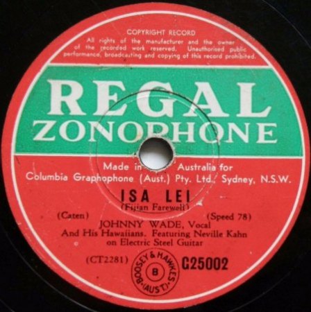 JOHNNY WADE AND HIS HAWAIIANS