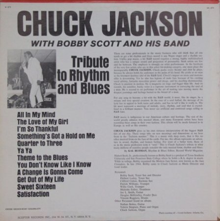 CHUCK JACKSON, CHARLES JACKSON