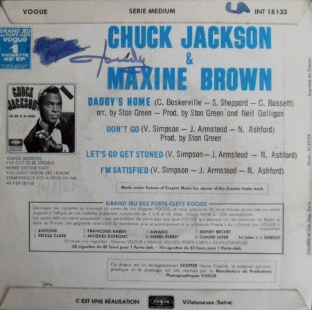 CHUCK JACKSON, CHARLES JACKSON