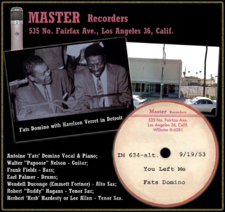 FATS DOMINO - YOU LEFT ME [IM 634-ALT.]