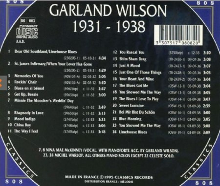 GARLAND WILSON