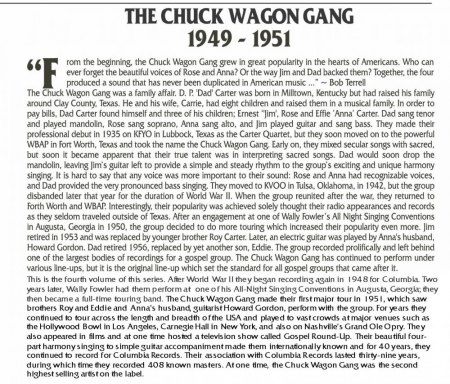 CHUCK WAGON GANG