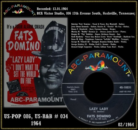 FATS DOMINO - LAZY LADY
