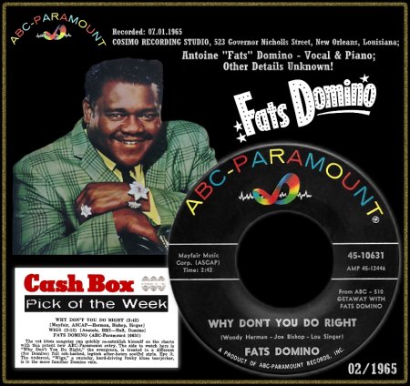 FATS DOMINO - WHY DON'T YOU DO RIGHT