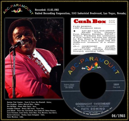 FATS DOMINO - GOODNIGHT SWEETHEART