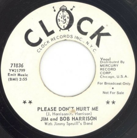 JIM AND BOB HARRISON = THE HARRISON BROTHERS