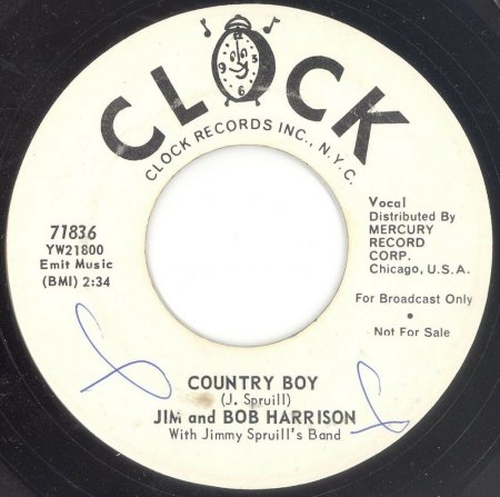 JIM AND BOB HARRISON = THE HARRISON BROTHERS