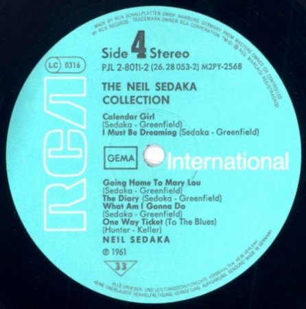NEIL SEDAKA - LPs