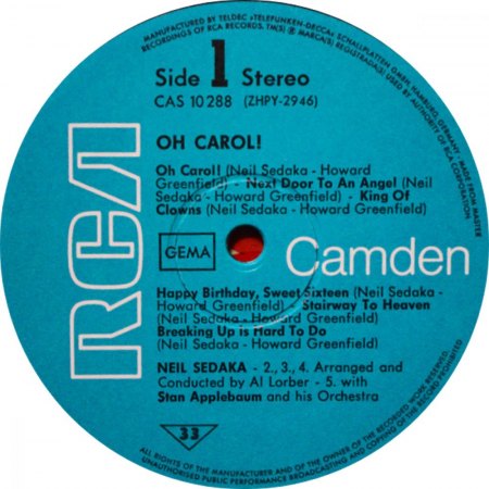 NEIL SEDAKA - LPs