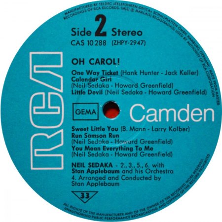 NEIL SEDAKA - LPs